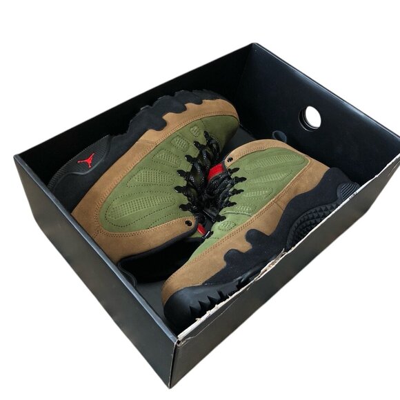 Air Jordan 9 Retro Boot 'Beef and Broccoli' Mens Outdoor Brown Green AR4491 200 - Picture 8 of 8
